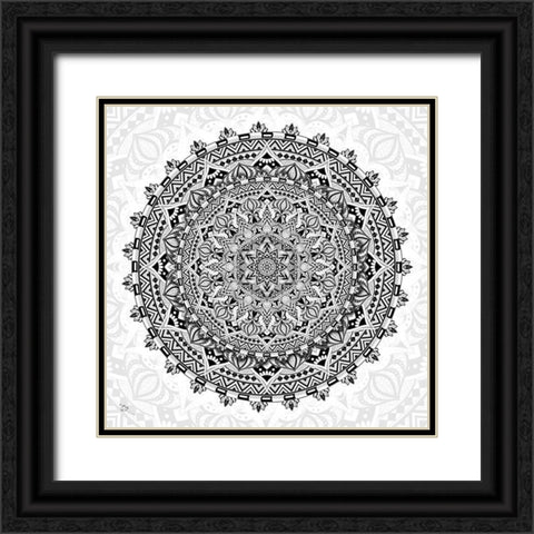 Balance Black Ornate Wood Framed Art Print with Double Matting by Gray, Cameron