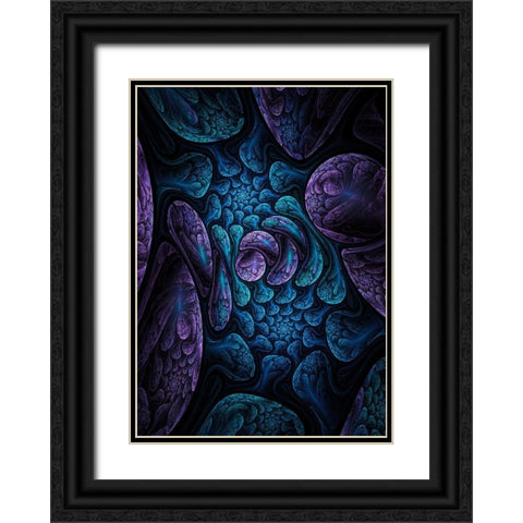 Elemental Dreams Black Ornate Wood Framed Art Print with Double Matting by Gray, Cameron