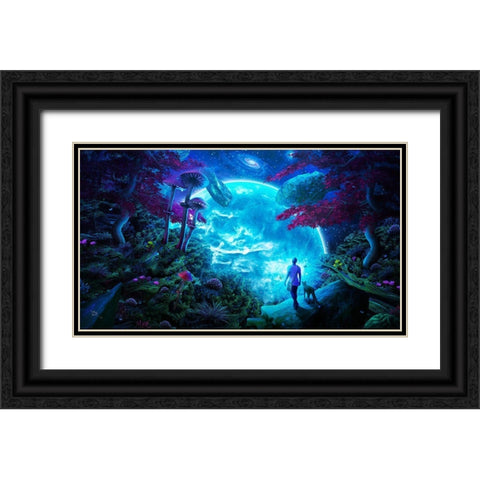 Lost Sky Black Ornate Wood Framed Art Print with Double Matting by Gray, Cameron