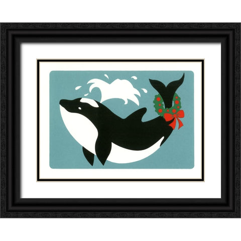 C-608 Black Ornate Wood Framed Art Print with Double Matting by Crockett Collection