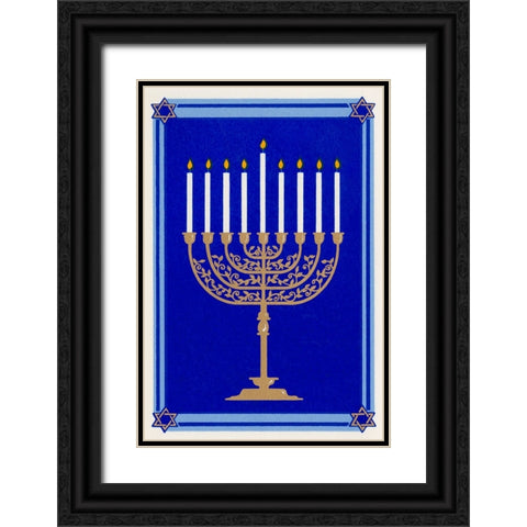 C-0150 Black Ornate Wood Framed Art Print with Double Matting by Crockett Collection