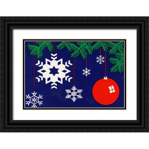 C-2120 Black Ornate Wood Framed Art Print with Double Matting by Crockett Collection