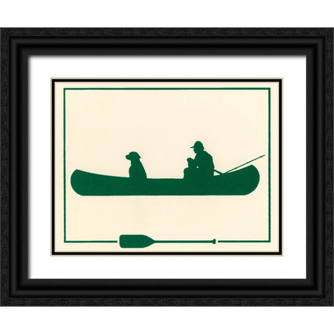 Ca139 Black Ornate Wood Framed Art Print with Double Matting by Crockett Collection