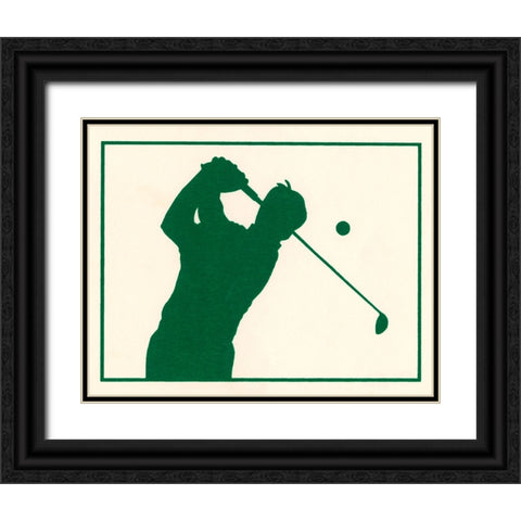 Ca141 Black Ornate Wood Framed Art Print with Double Matting by Crockett Collection