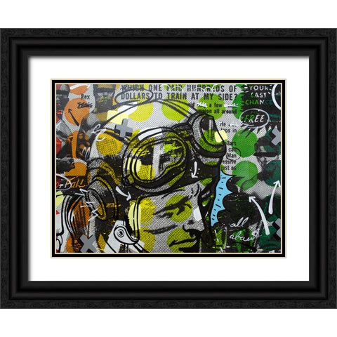 He Man Black Ornate Wood Framed Art Print with Double Matting by Monteavaro, Dan
