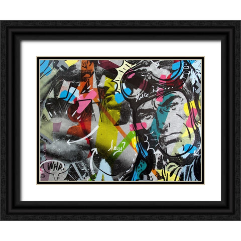 Strongman Black Ornate Wood Framed Art Print with Double Matting by Monteavaro, Dan