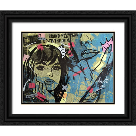 New Dramatic Black Ornate Wood Framed Art Print with Double Matting by Monteavaro, Dan