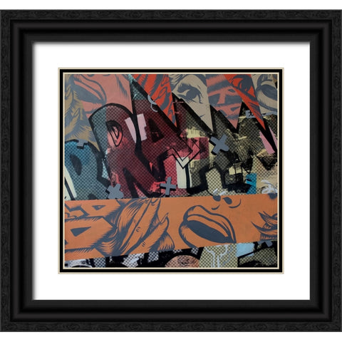 Loud Noises Black Ornate Wood Framed Art Print with Double Matting by Monteavaro, Dan
