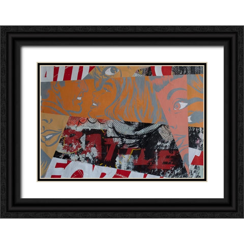 The Battle Black Ornate Wood Framed Art Print with Double Matting by Monteavaro, Dan