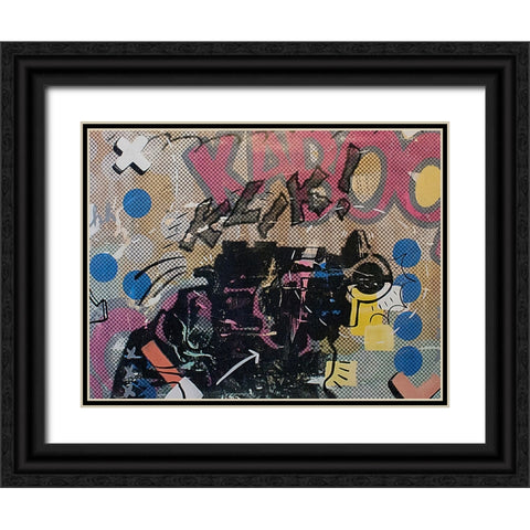 Bang Bang 1 Black Ornate Wood Framed Art Print with Double Matting by Monteavaro, Dan