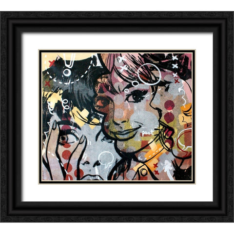 Surprise Black Ornate Wood Framed Art Print with Double Matting by Monteavaro, Dan
