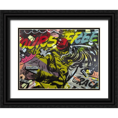 Yours Free Black Ornate Wood Framed Art Print with Double Matting by Monteavaro, Dan