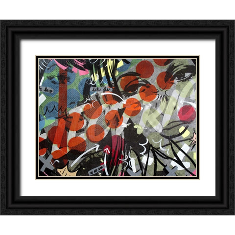 Electric Black Ornate Wood Framed Art Print with Double Matting by Monteavaro, Dan