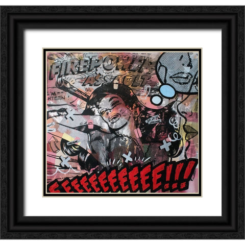 Firepower Assault Black Ornate Wood Framed Art Print with Double Matting by Monteavaro, Dan