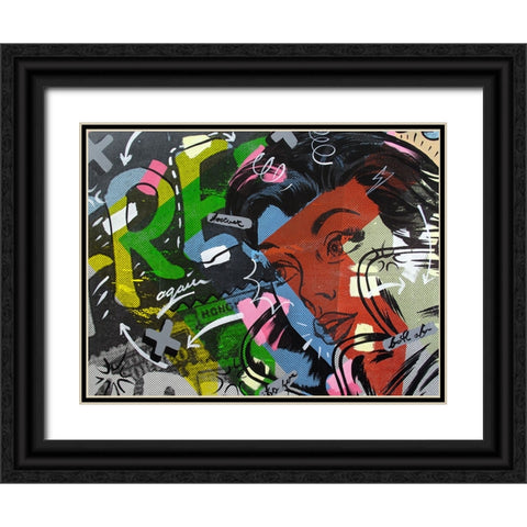 Free Again Black Ornate Wood Framed Art Print with Double Matting by Monteavaro, Dan