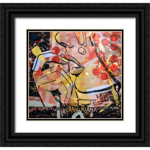 Klank Klank Black Ornate Wood Framed Art Print with Double Matting by Monteavaro, Dan