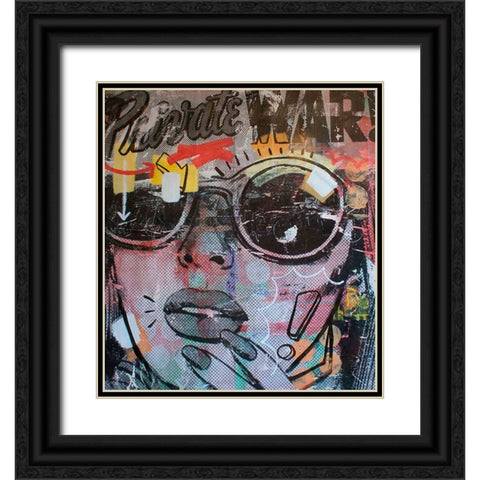 Private War Black Ornate Wood Framed Art Print with Double Matting by Monteavaro, Dan