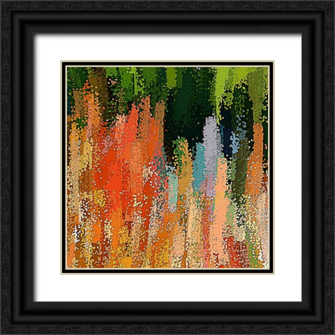 Torch Lilies Black Ornate Wood Framed Art Print with Double Matting by Manlove, David