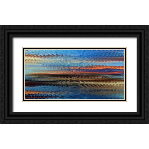 Bonneville Sunrise Black Ornate Wood Framed Art Print with Double Matting by Manlove, David