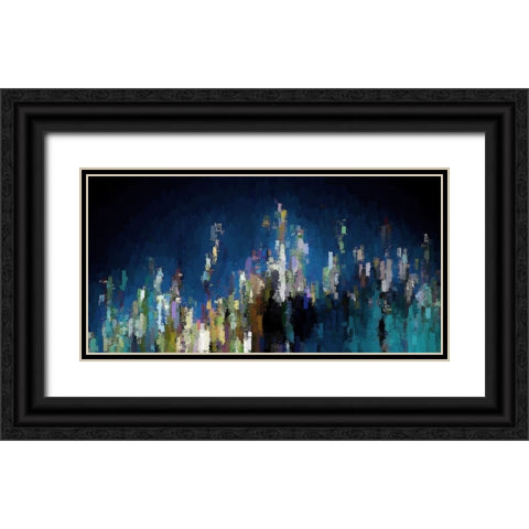 City Underwater Black Ornate Wood Framed Art Print with Double Matting by Manlove, David