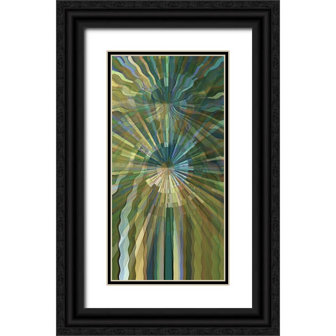 Warp Drive Black Ornate Wood Framed Art Print with Double Matting by Manlove, David