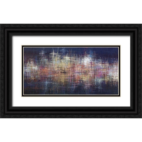 Pastel Crosses Black Ornate Wood Framed Art Print with Double Matting by Manlove, David
