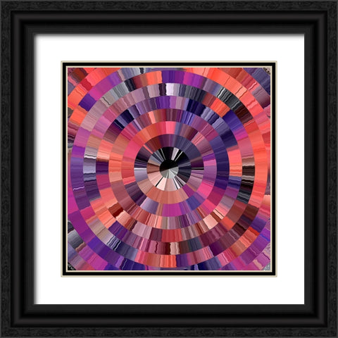 Coral Radial 2 Black Ornate Wood Framed Art Print with Double Matting by Manlove, David
