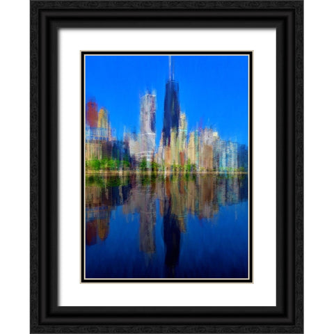 Hancock 3 Black Ornate Wood Framed Art Print with Double Matting by Manlove, David