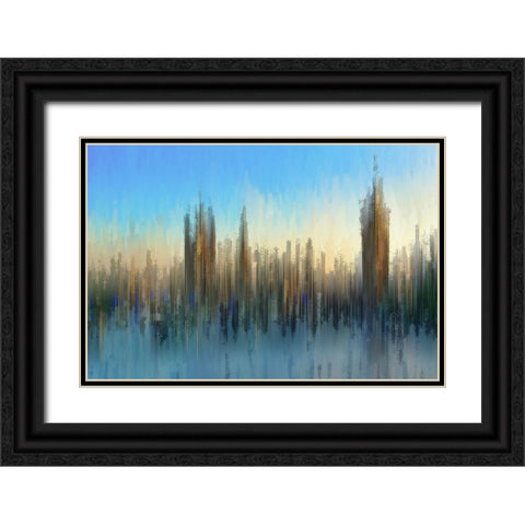 PixelWestminster Black Ornate Wood Framed Art Print with Double Matting by Manlove, David