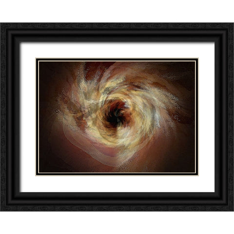 Black Hole Sun Black Ornate Wood Framed Art Print with Double Matting by Manlove, David