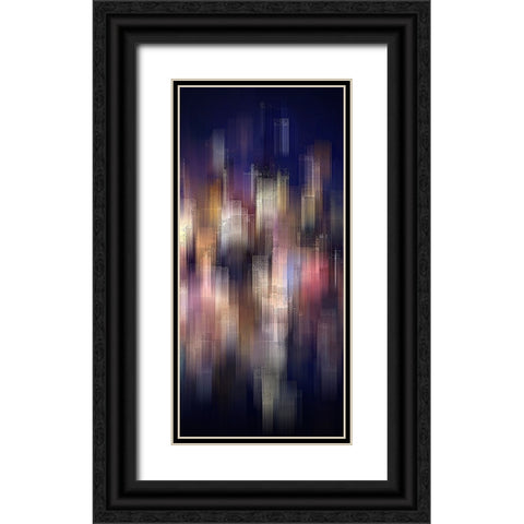 City on the Water Black Ornate Wood Framed Art Print with Double Matting by Manlove, David