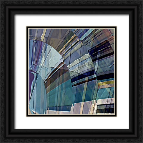 Lyricism B Black Ornate Wood Framed Art Print with Double Matting by Manlove, David