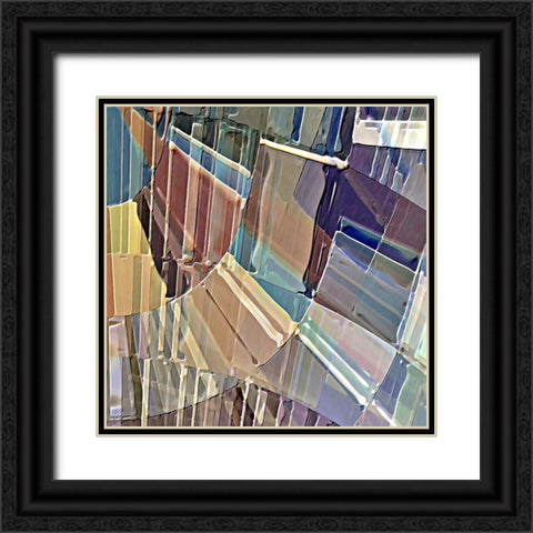 Lyricism D Black Ornate Wood Framed Art Print with Double Matting by Manlove, David