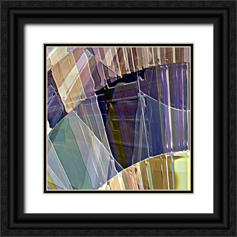 Lyricism E Black Ornate Wood Framed Art Print with Double Matting by Manlove, David