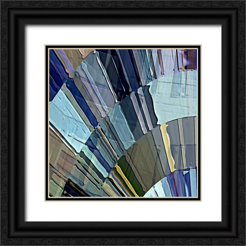 Lyricism G Black Ornate Wood Framed Art Print with Double Matting by Manlove, David