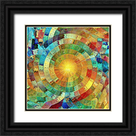 Spectral Sun Black Ornate Wood Framed Art Print with Double Matting by Manlove, David