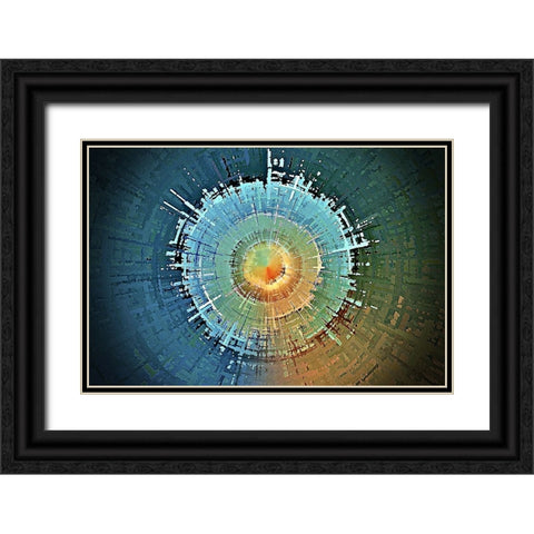 Alectrona 2 Black Ornate Wood Framed Art Print with Double Matting by Manlove, David