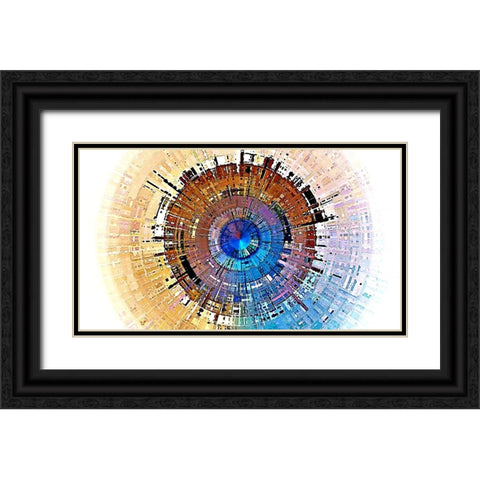 Final Fusion 2 Black Ornate Wood Framed Art Print with Double Matting by Manlove, David