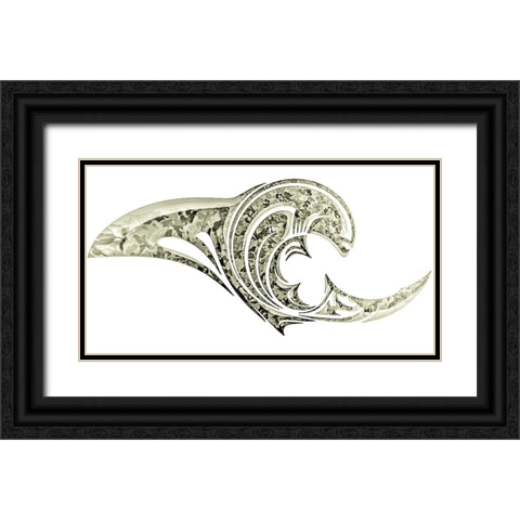 Alien Emergence Insignia Black Ornate Wood Framed Art Print with Double Matting by Manlove, David