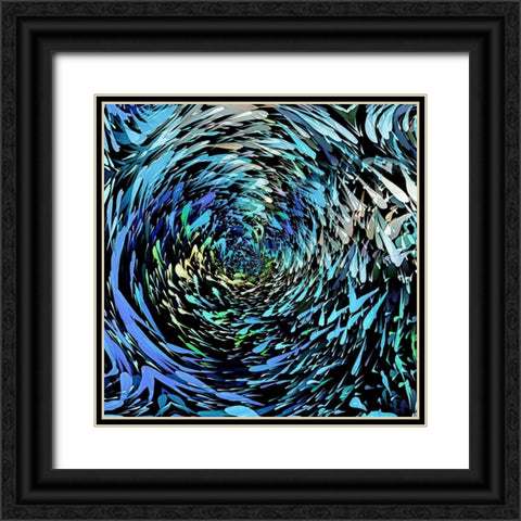 Schools 2 Black Ornate Wood Framed Art Print with Double Matting by Manlove, David