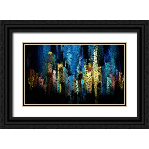Atlantis Black Ornate Wood Framed Art Print with Double Matting by Manlove, David