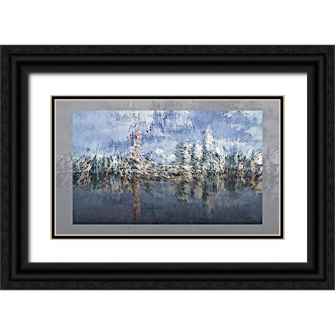 Shanghai Wind Black Ornate Wood Framed Art Print with Double Matting by Manlove, David
