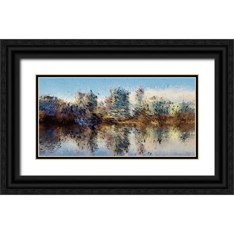 Urban Lake Wind Black Ornate Wood Framed Art Print with Double Matting by Manlove, David
