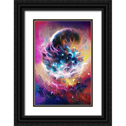 The Merger Black Ornate Wood Framed Art Print with Double Matting by Manlove, David
