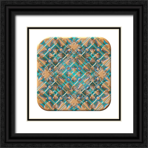 My NFT Black Ornate Wood Framed Art Print with Double Matting by Manlove, David