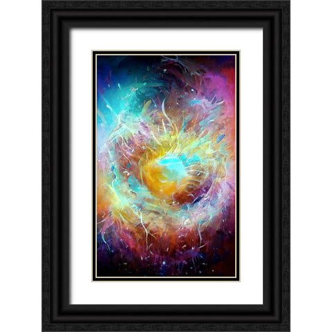 Ai Astronomy 1 Black Ornate Wood Framed Art Print with Double Matting by Manlove, David