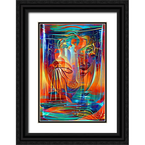 Holy Grail 3 Black Ornate Wood Framed Art Print with Double Matting by Manlove, David