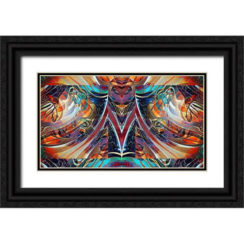 M2 Black Ornate Wood Framed Art Print with Double Matting by Manlove, David
