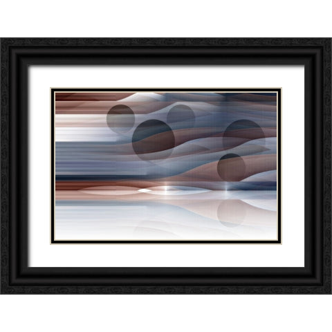 Alien Horizon 1 Black Ornate Wood Framed Art Print with Double Matting by Manlove, David