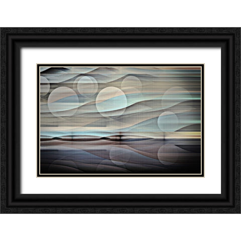Alien Horizon R Black Ornate Wood Framed Art Print with Double Matting by Manlove, David